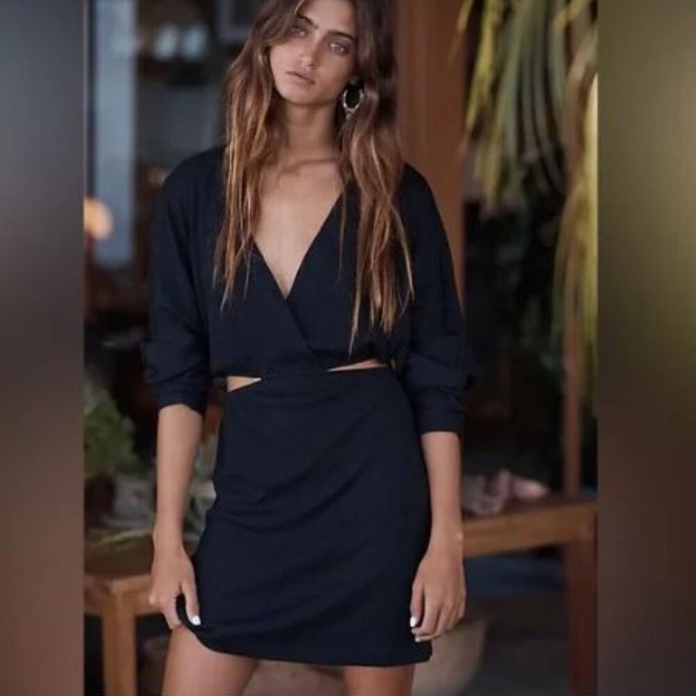 Free People Beach Stasia Cut-out Mini Dress